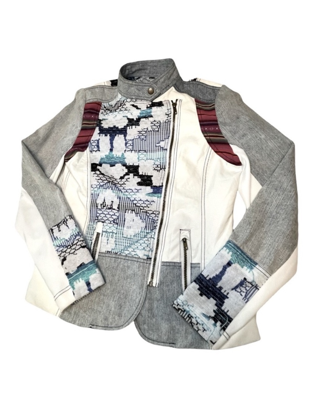 Desigual Mixed-Media Jacket Like New